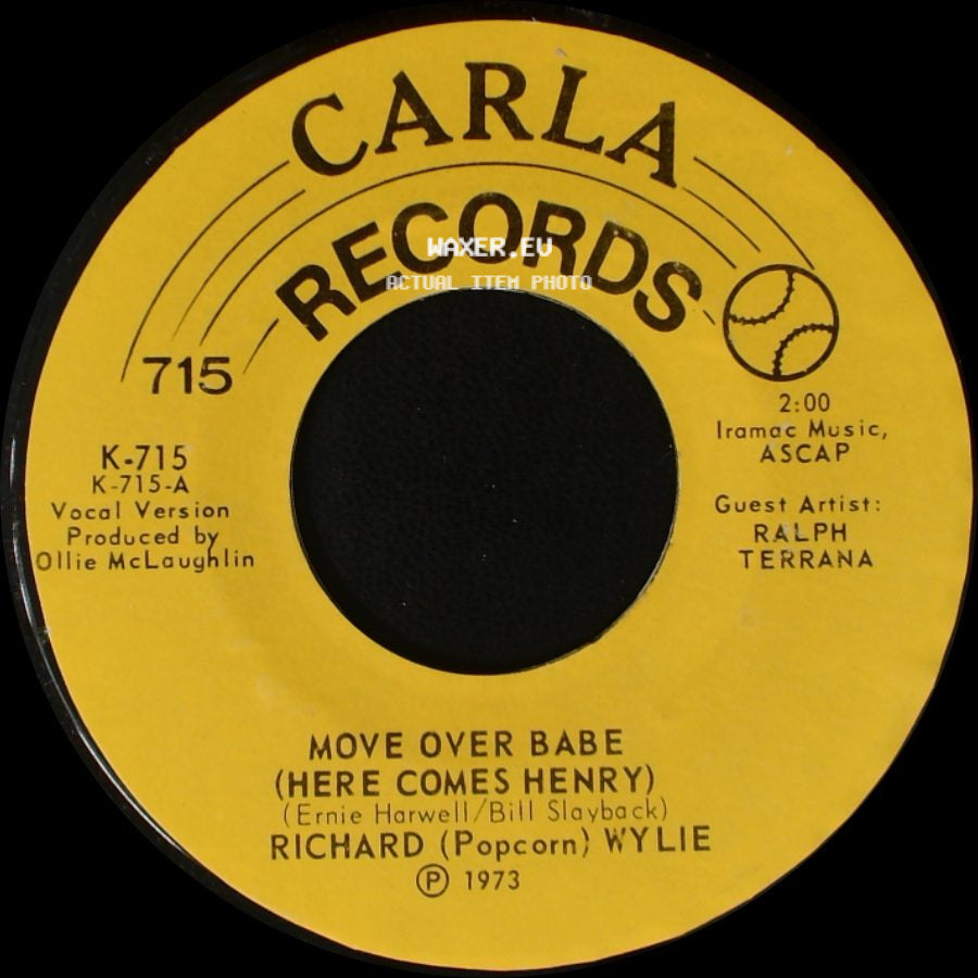 Richard (Popcorn) Wylie - Move Over Babe (Here Comes Henry) / Move Over Babe (Here Comes Henry) side A