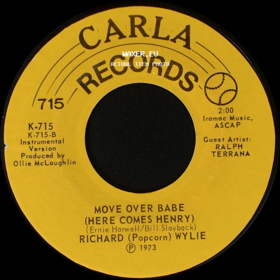 Richard (Popcorn) Wylie - Move Over Babe (Here Comes Henry) / Move Over Babe (Here Comes Henry) side B