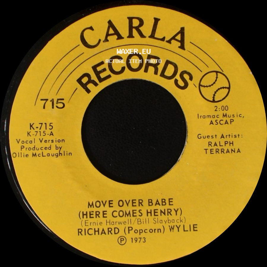 Richard (Popcorn) Wylie - Move Over Babe (Here Comes Henry) / Move Over Babe (Here Comes Henry) side A