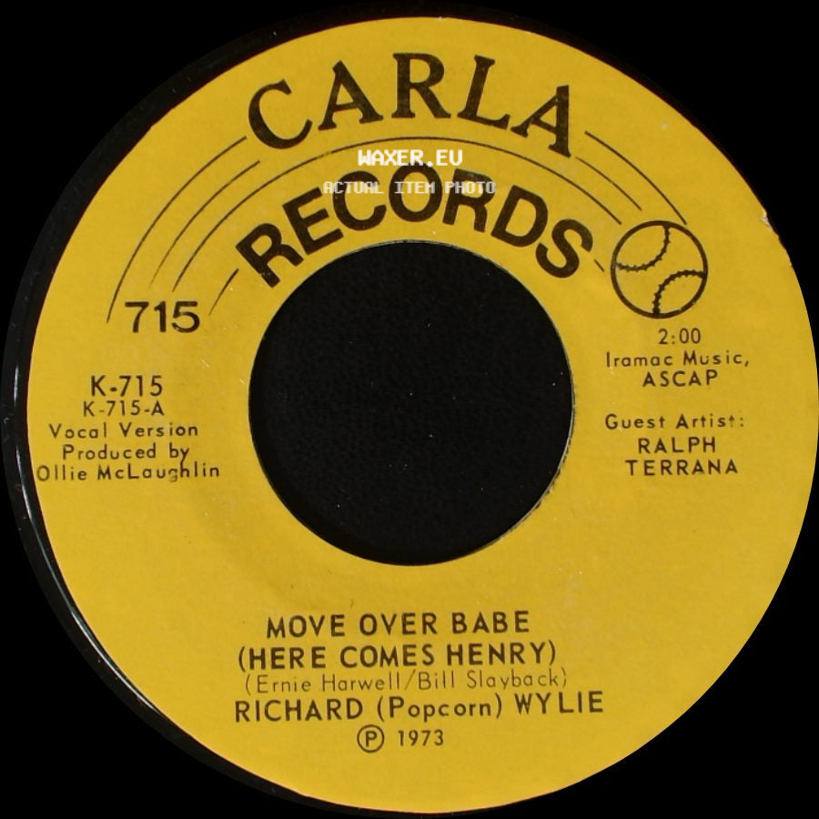 Richard (Popcorn) Wylie - Move Over Babe (Here Comes Henry) / Move Over Babe (Here Comes Henry) side A
