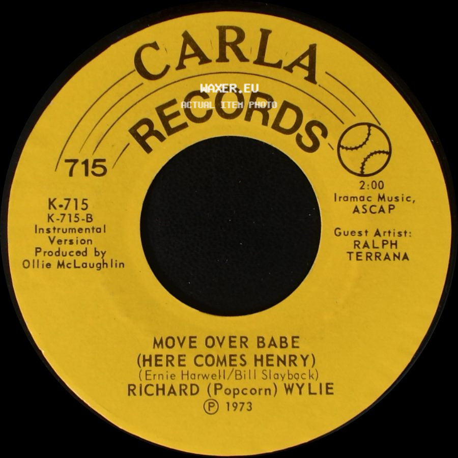 Richard (Popcorn) Wylie - Move Over Babe (Here Comes Henry) / Move Over Babe (Here Comes Henry) side B