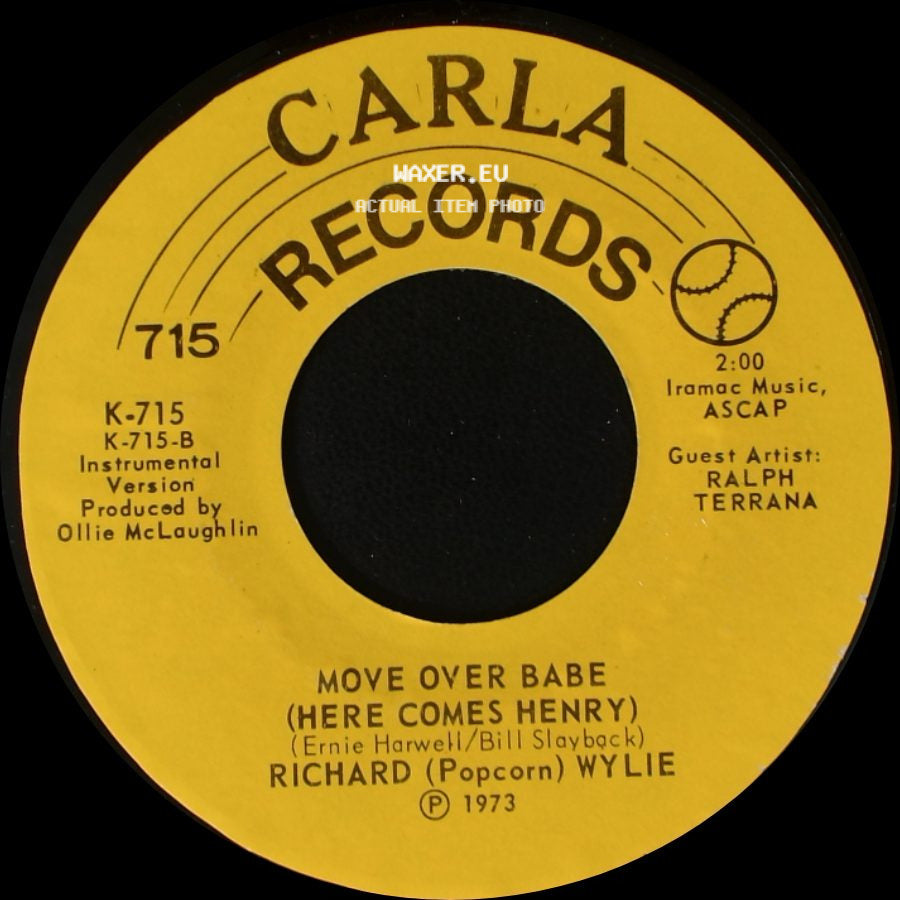 Richard (Popcorn) Wylie - Move Over Babe (Here Comes Henry) / Move Over Babe (Here Comes Henry) side B