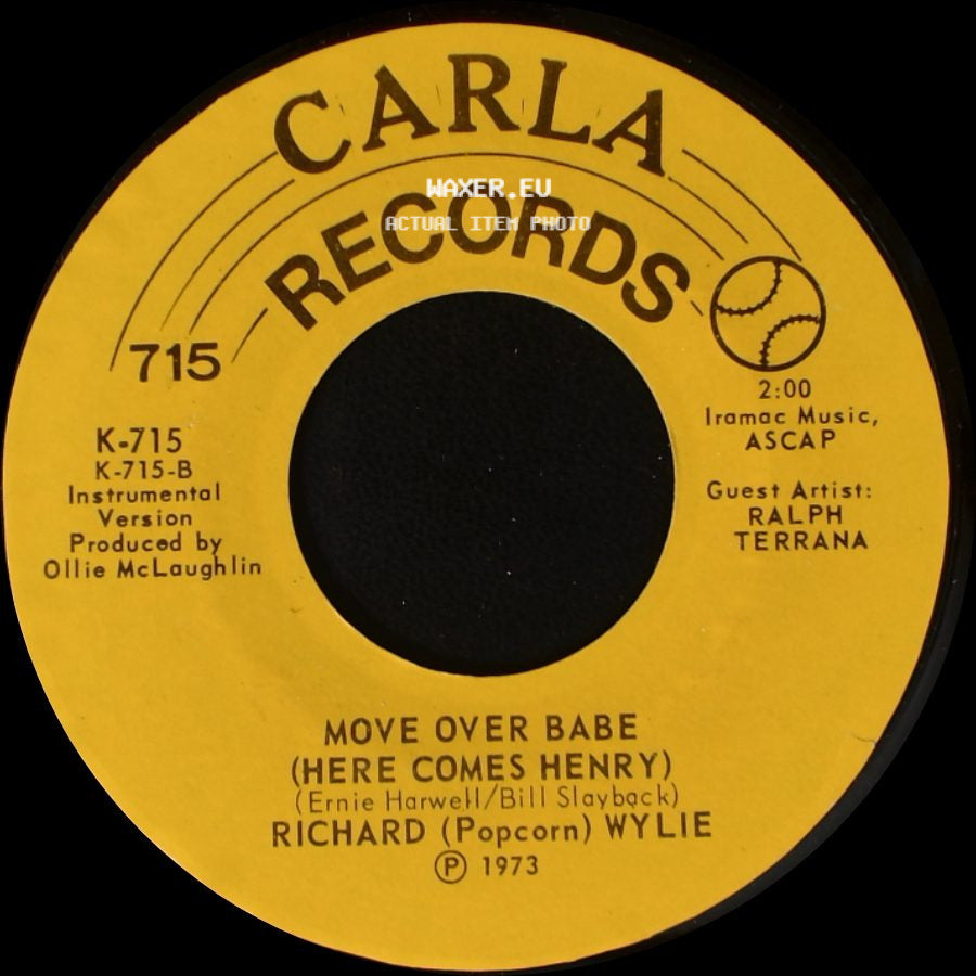 Richard (Popcorn) Wylie - Move Over Babe (Here Comes Henry) / Move Over Babe (Here Comes Henry) side B