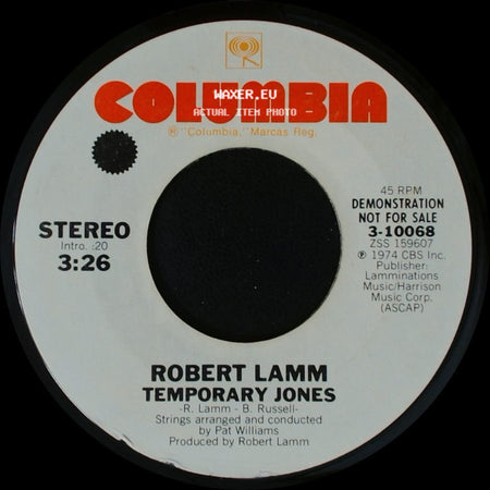 Robert Lamm - Temporary Jones / Skinny Boy side A