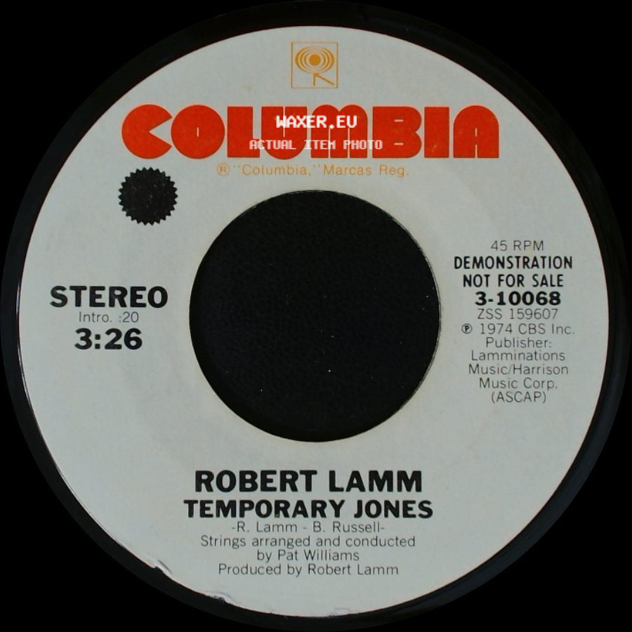 Robert Lamm - Temporary Jones / Skinny Boy side A
