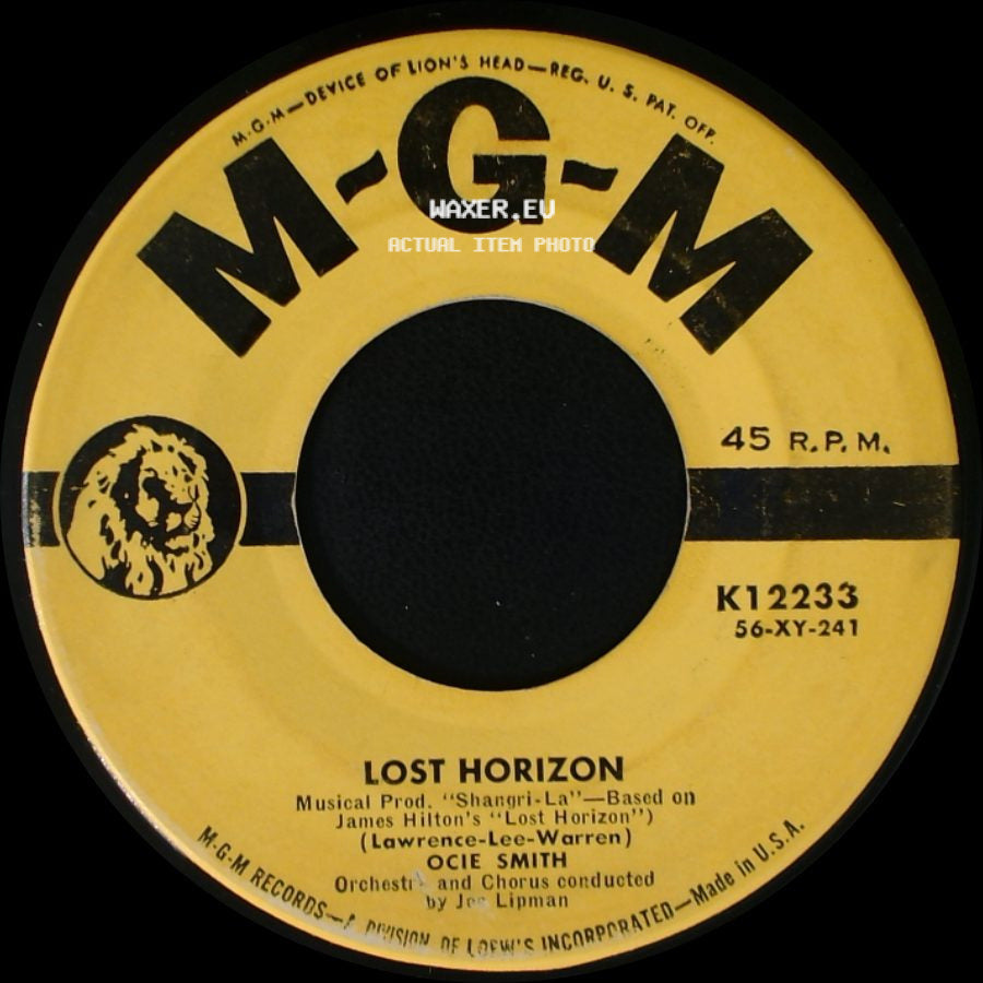 Ocie Smith - Lost Horizon / Going, Going, Gone! side A