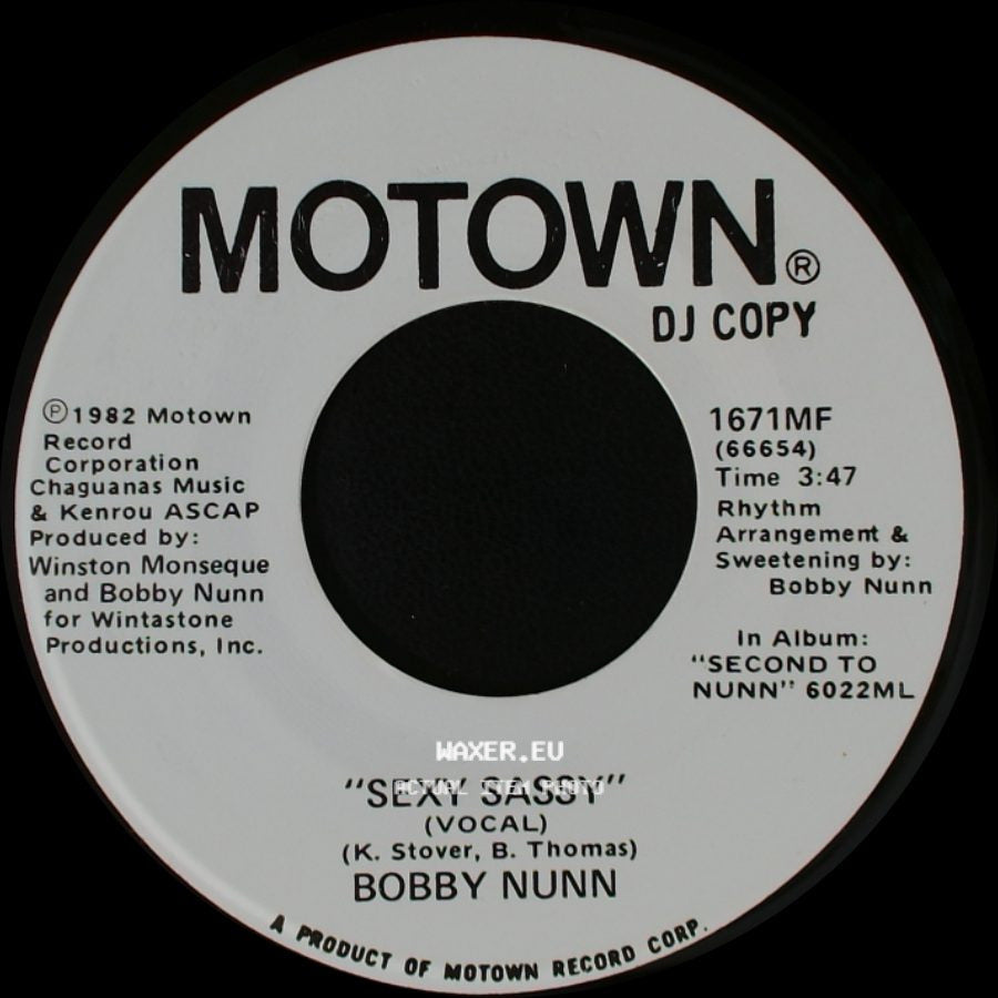 Bobby Nunn - Sexy Sassy / "Sexy Sassy" side A