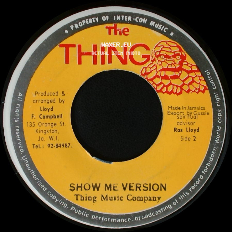 Larry Marshall / Lloyd F. Campbell - Show Me Love / Show Me Version side B