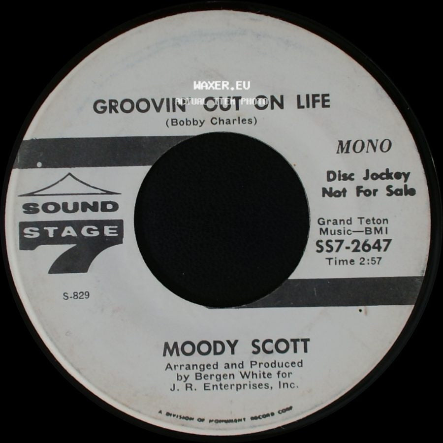 Moody Scott - Groovin' Out On Life / A Man In Need (Is A Fool Indeed) side A