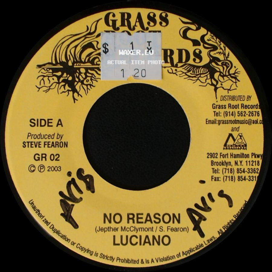 Luciano / Meddz - No Reason / Grass Root side A