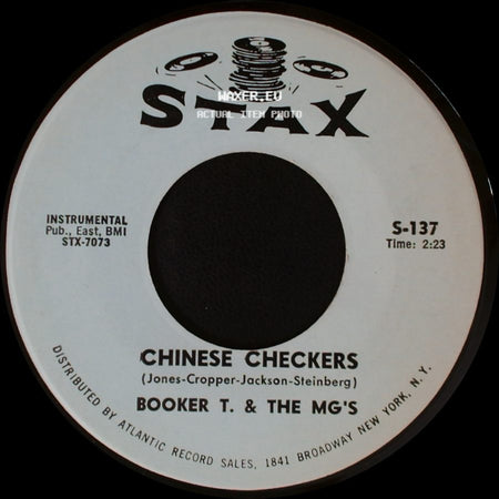Booker T. & The Mg's - Chinese Checkers / Plum - Nellie (The Mg's) side A