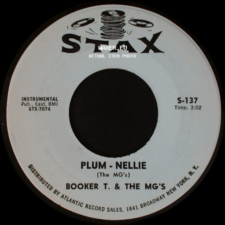 Booker T. & The Mg's - Chinese Checkers / Plum - Nellie (The Mg's) side B