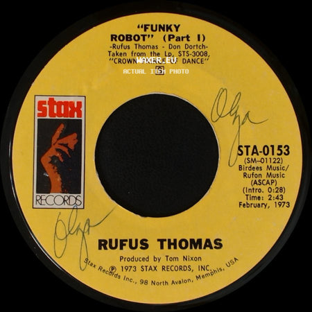Rufus Thomas - Funky Robot (Part Ii) / Funky Robot (Part 1) side B