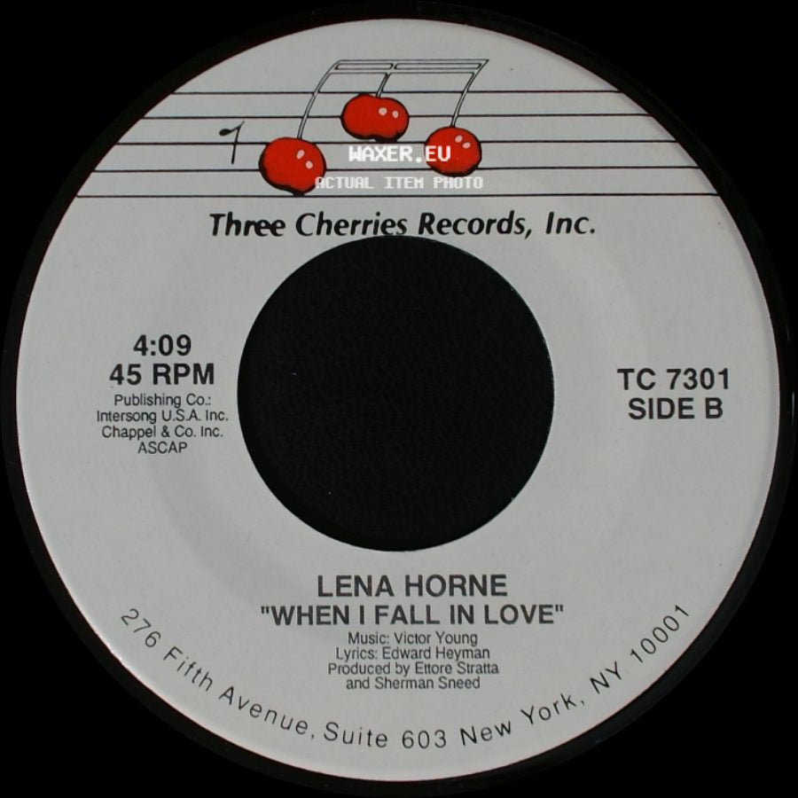 Lena Horne - I Wish I'd Met You / When I Fall In Love side B