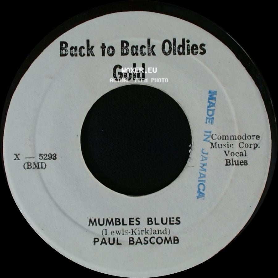 Paul Bascomb / Jackie Brenson - Mumbles Blues / Independent Woman side A