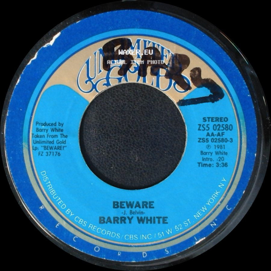 Barry White - Tell Me Who Do You Love / Beware side B