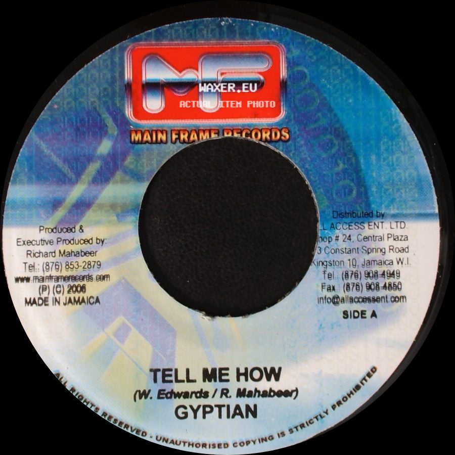 Gyptian / Ragga Taani - Tell Me How / Jump Fence side A