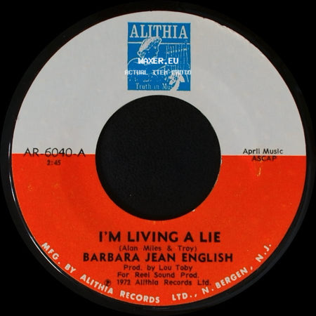Barbara Jean English - I'm Living A Lie / I'm Living A Lie side A