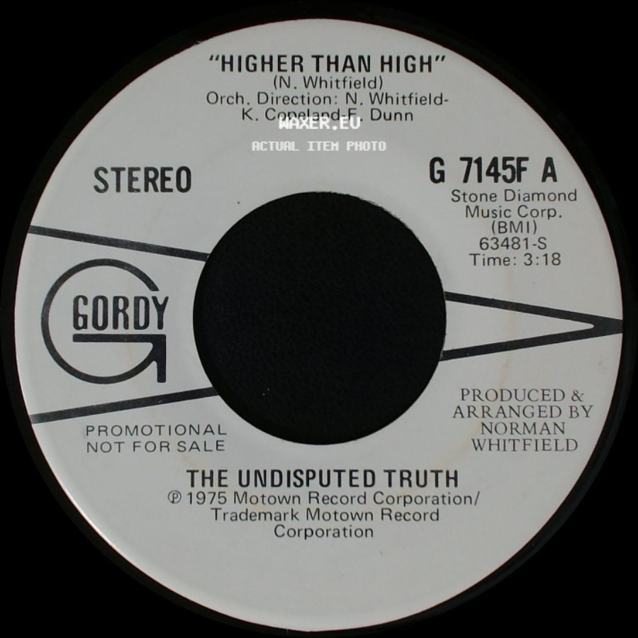 The Undisputed Truth - Higher Than High / Higher Than High side B