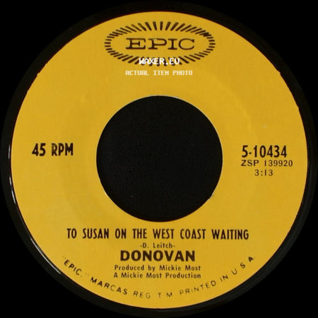 Donovan - To Susan On The West Coast Waiting / Atlantis side A