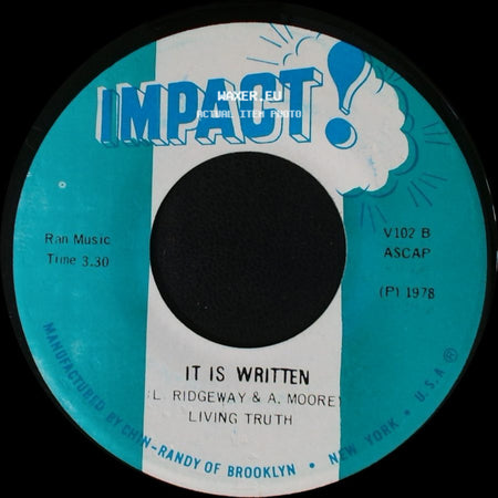 Living Truth - Write It Down / It Is Written side B