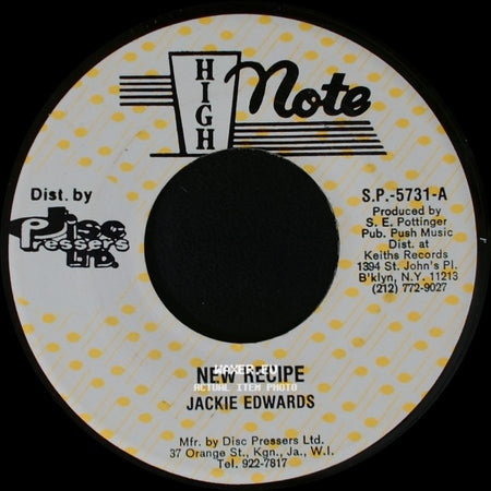 Jackie Edwards / The Revolutionaries - New Recipe / Recipe For Dub side A