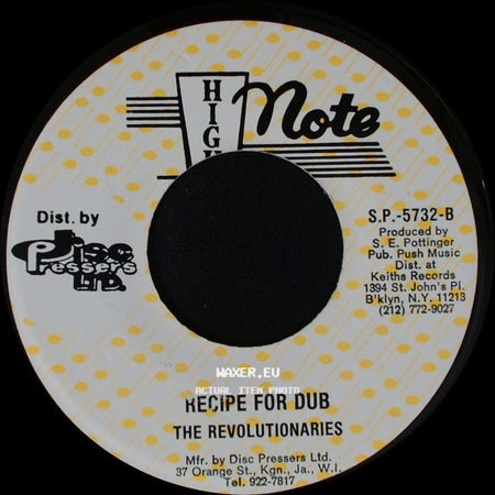 Jackie Edwards / The Revolutionaries - New Recipe / Recipe For Dub side B