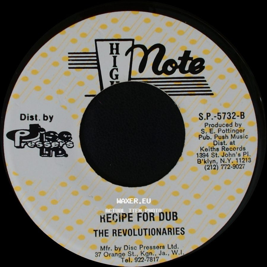 Jackie Edwards / The Revolutionaries - New Recipe / Recipe For Dub side B