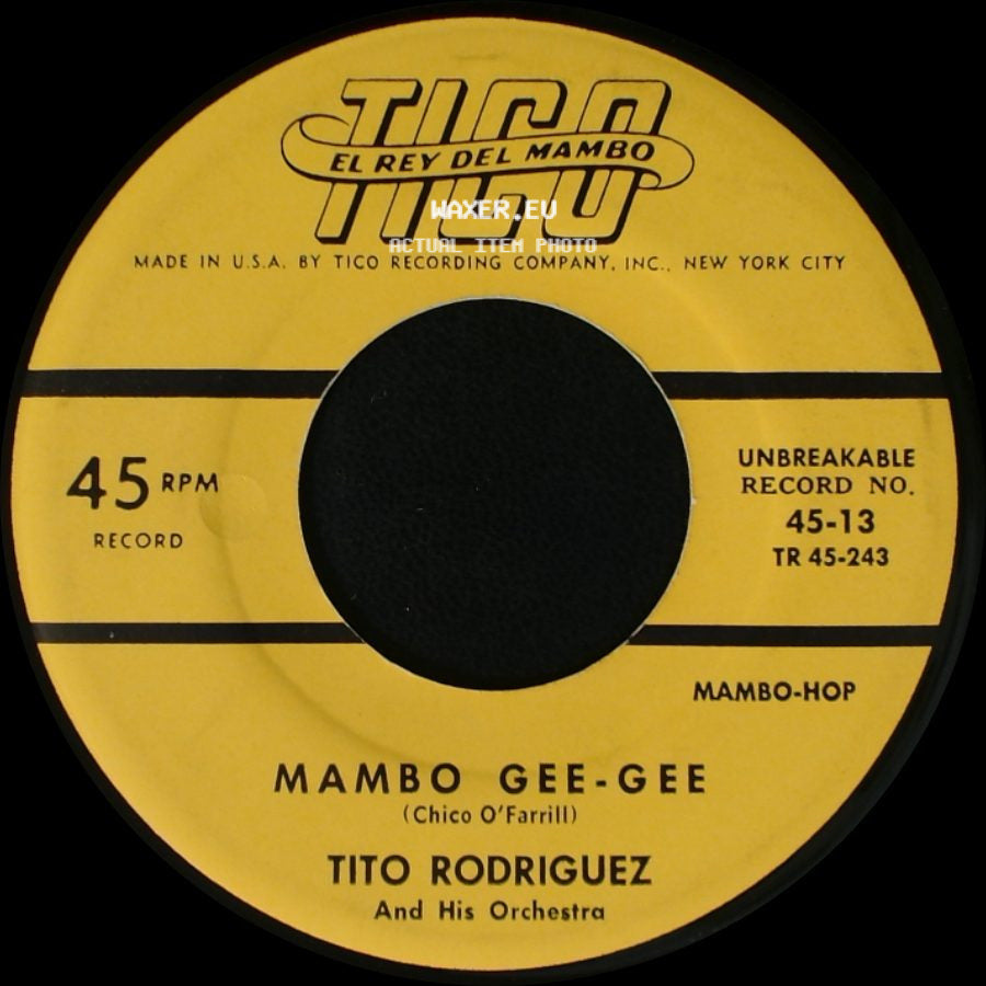 Tito Rodriguez And His Orchestra - El Mambo-Hop / Mambo Gee-Gee side B