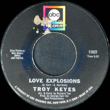 Troy Keyes - I'm Crying (Inside) / Love Explosions side B