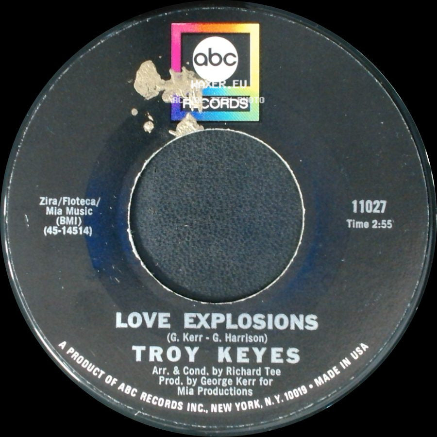 Troy Keyes - I'm Crying (Inside) / Love Explosions side B