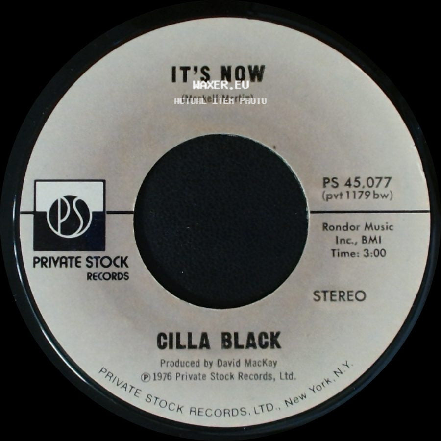 Cilla Black - It's Now / Fantasy side A