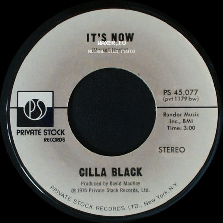 Cilla Black - It's Now / Fantasy side A