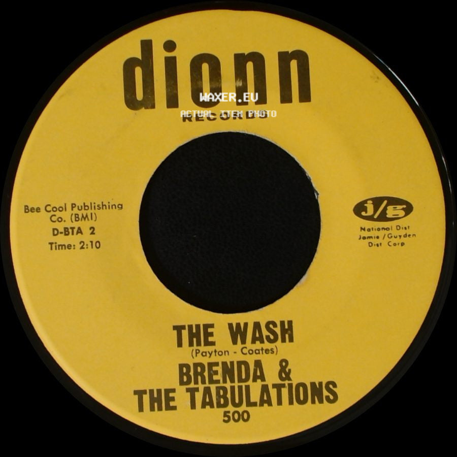 Brenda & The Tabulations - Dry Your Eyes / The Wash side B