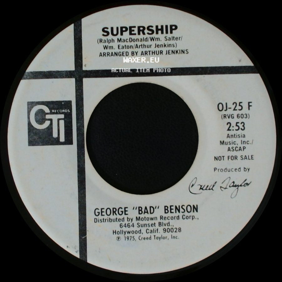 George "Bad" Benson - Supership / Supership side A