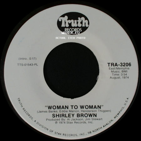Shirley Brown - Woman To Woman / Woman To Woman side B