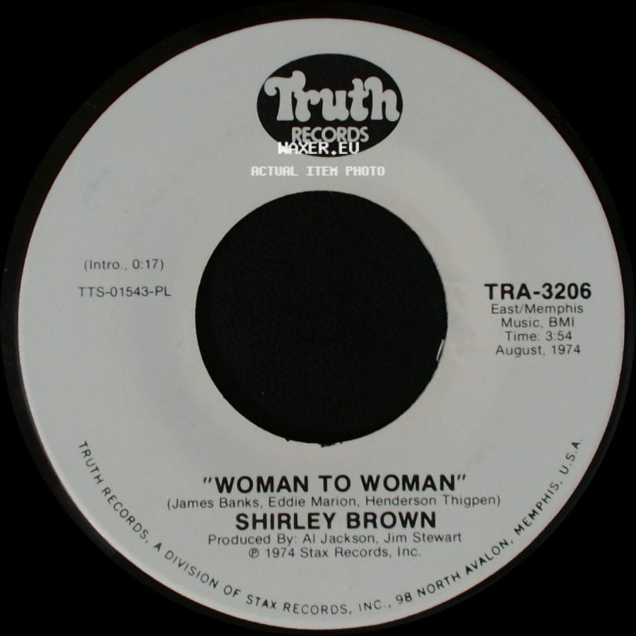 Shirley Brown - Woman To Woman / Woman To Woman side B