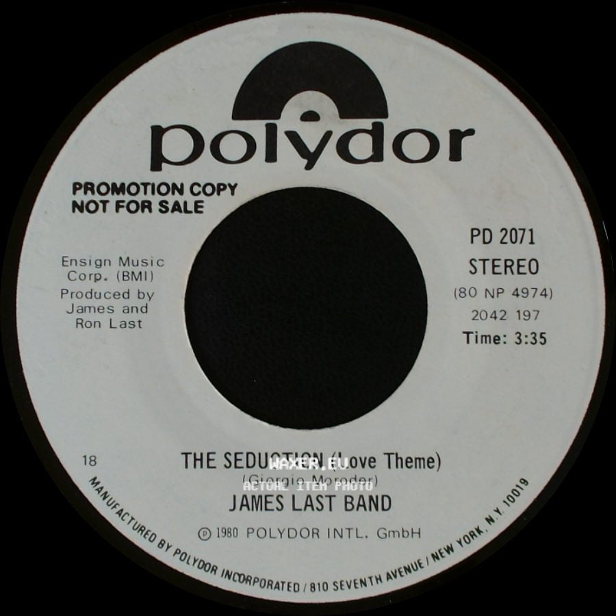 James Last Band - The Seduction (Love Theme) / The Seduction (Love Theme) side A