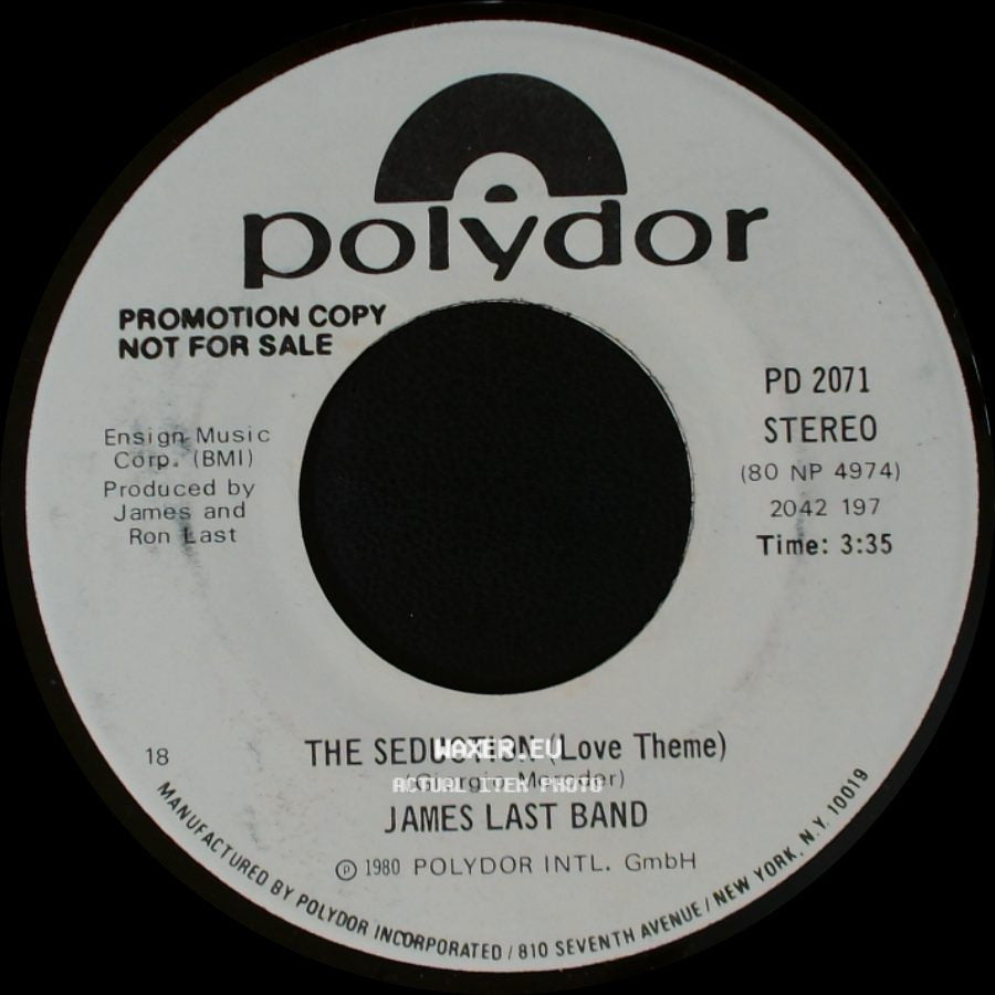 James Last Band - The Seduction (Love Theme) / The Seduction (Love Theme) side B