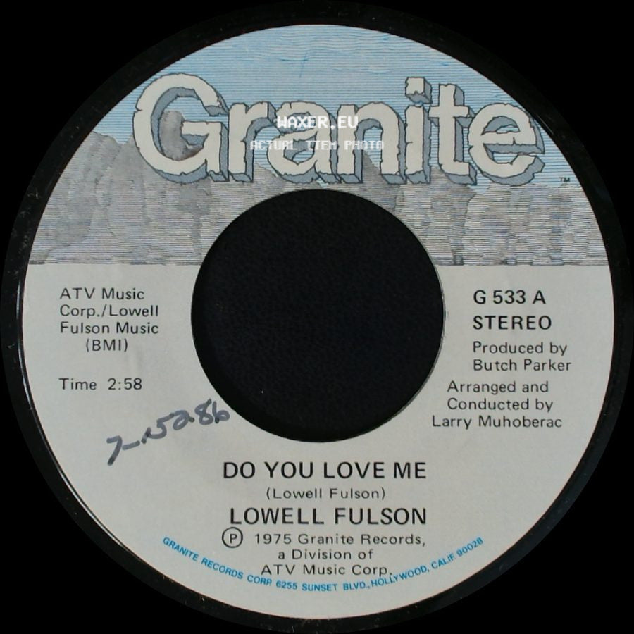 Lowell Fulson - Do You Love Me / Step At A Time side A