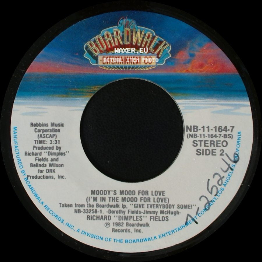 Richard "Dimples" Fields - People Treat You Funky (When Ya Ain't Got No Money!) / Moody's Mood For Love (I'm In The Mood For Love) side B