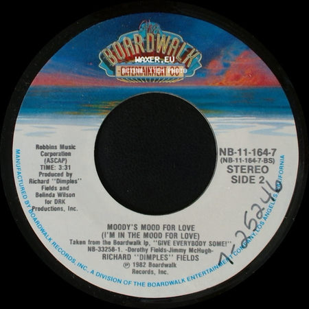 Richard "Dimples" Fields - People Treat You Funky (When Ya Ain't Got No Money!) / Moody's Mood For Love (I'm In The Mood For Love) side B