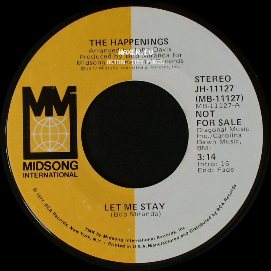 The Happenings - Let Me Stay / Let Me Stay side A