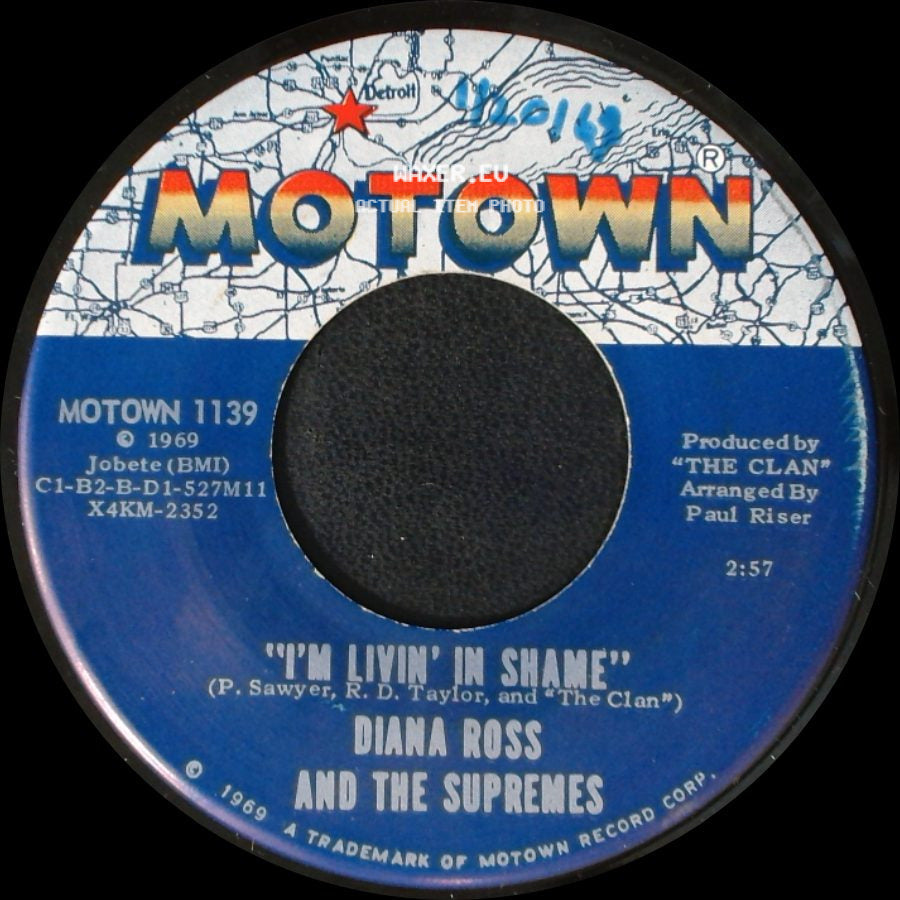 Diana Ross And The Supremes - I'm So Glad I Got Somebody (Like You Around) / I'm Livin' In Shame side B