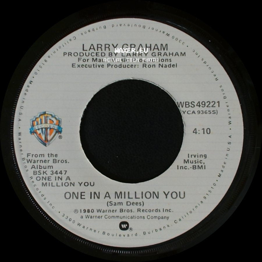 Larry Graham / Larry Graham With Graham Central Station - One In A Million You / The Entertainer side A