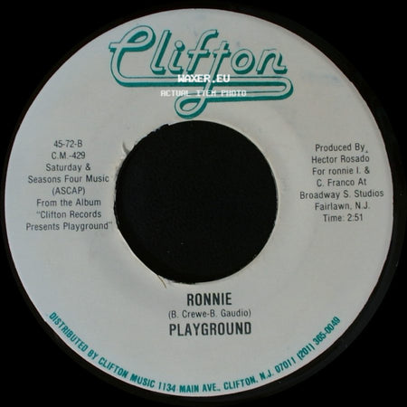 Ronnie / Playground - Playground / Four Seasons 1960's Medley side A