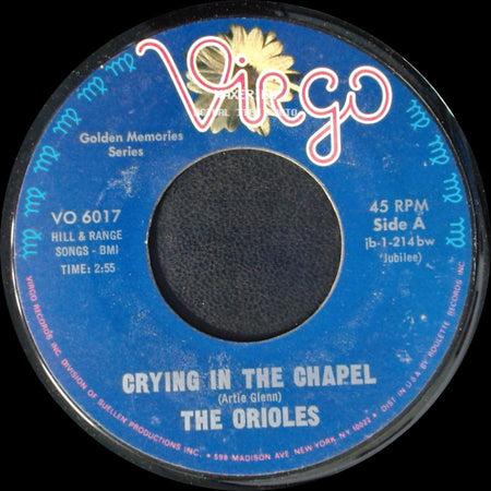 The Orioles - Crying In The Chapel / What Are You Doing New Years Eve side A
