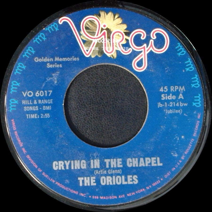 The Orioles - Crying In The Chapel / What Are You Doing New Years Eve side A