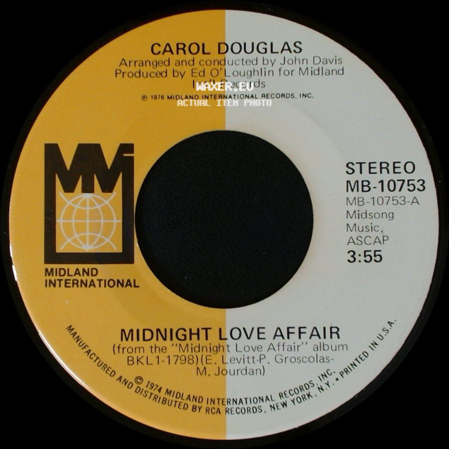 Carol Douglas - Midnight Love Affair (Long Version) / Midnight Love Affair side B