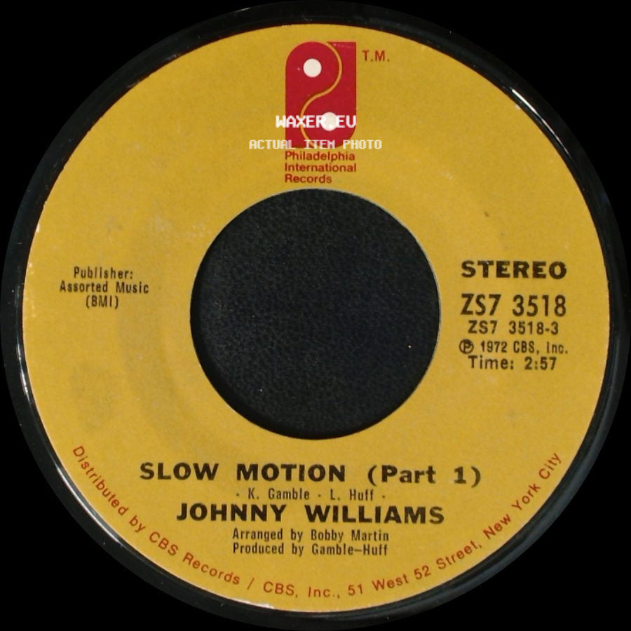 Johnny Williams - Slow Motion (Part 1) / Shall We Gather By The Water side A